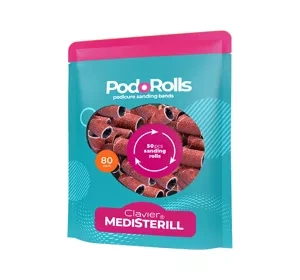 Clavier Medisterill Podorolls nakładki ścierne do frezarki gradacja 80# 50 sztuk