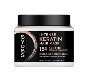 Syoss Intense Keratin maska do włosów zniszczonych i łamiących się 400ml