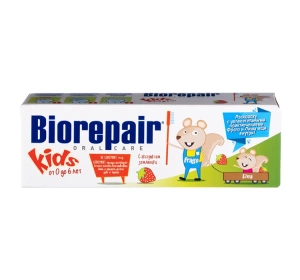Biorepair Kids pasta do zębów dla dzieci 0-6 lat Poziomka 50 ml