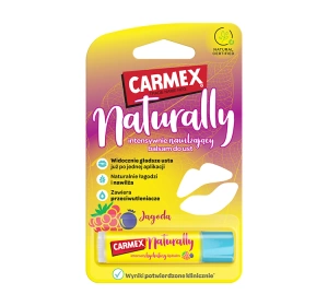 Carmex Naturally intensywnie nawilżający balsam do ust Jagoda 4,25 g
