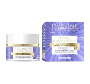 Eveline Cosmetics Retinol & Niacynamid 60+ skoncentrowany krem silnie odbudowujący 50 ml