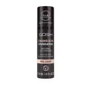 Gosh Chameleon Foundation Natural Coverage podkład adaptujący się do skóry 002 Light 30 ml