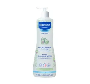 Mustela Bebe woda oczyszczająca do skóry normalnej bez spłukiwania od 1 dnia życia 750 ml
