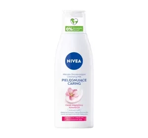 NIVEA Caring oczyszczające mleczko z olejkiem migdałowym do cery suchej i wrażliwej 200 ml