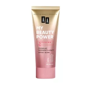 AA My Beauty Power rozświetlający podkład do twarzy 03 Beige 30 ml
