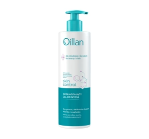 Oillan Skin Control wygładzający żel do mycia ciała i twarzy z 10% mocznikiem dla młodzieży i dorosłych 400 ml