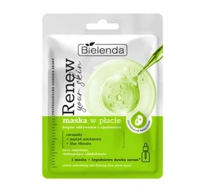 Bielenda Renew Your Skin maska w płacie bogate odżywienie i ujędrnienie