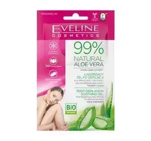 Eveline Cosmetics 99% Natural Aloe Vera łagodzący żel po depilacji 2 x 5 ml