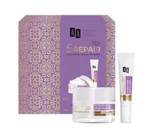 AA 5 Repair Intensywne Odżywianie 70+ zestaw krem do twarzy 50 ml + krem pod 15 ml