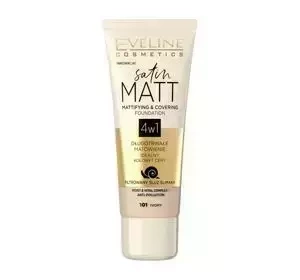 Eveline Cosmetics Satin Matt podkład matujący 101 Ivory 30 ml
