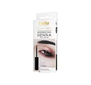 Delia Cosmetics Eyebrow Expert henna ekspresowa jednoskładnikowa do brwi Czarna 6 ml