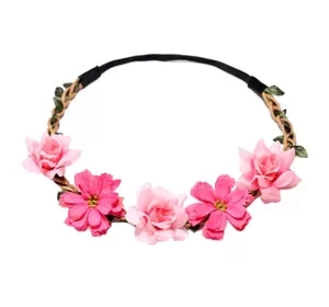 eCarla wianek do włosów ze sztucznych kwiatów W78FIO