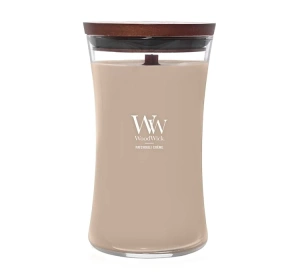 Woodwick Large Jar Candle świeca zapachowa Patchouli Creme 610 g