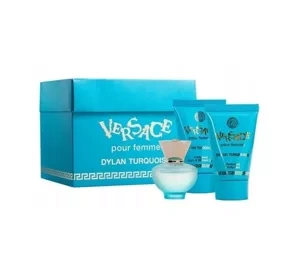 Versace Dylan Turquoise Pour Femme woda toaletowa 5 ml + żel do ciała 25 ml + żel pod prysznic 25 ml