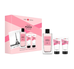 Prêt à Porter Paris woda perfumowana spray 100 ml + żel pod prysznic 50 ml + balsam do ciała 50 ml