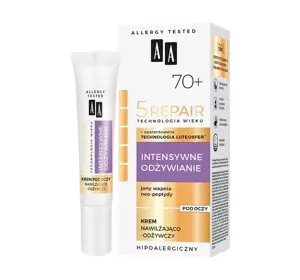 AA 5 Repair Intensywne Odżywianie 70+ nawilżająco-odżywczy krem pod oczy 15 ml