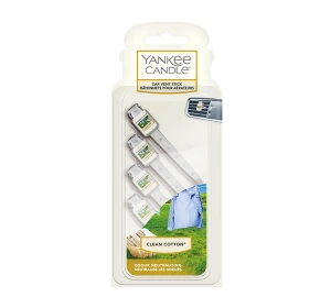 Yankee Candle odświeżacz do samochodu Clean Cotton 4 sztuki