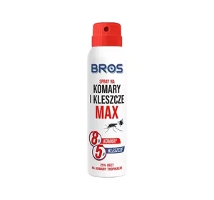 Bros Max spray na komary i kleszcze 30% Deet 90 ml