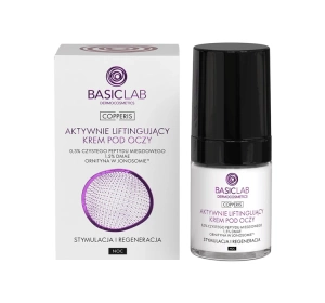 BasicLab Copperis aktywnie liftingujący krem pod oczy na noc 18 ml