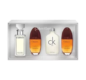 Calvin Klein woda perfumowana Eternity for Women 15 ml + Obsession for Women 2 x 15 ml + woda toaletowa CK One 15 ml
