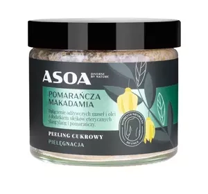 Asoa cukrowy peeling do ciała Pomarańcza Makadamia 250 ml