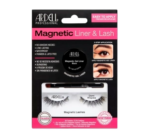 Ardell Magnetic Lash & Liner zestaw sztuczne rzęsy na pasku Demi Wispies + Magnetic Gel Liner Black 2 g