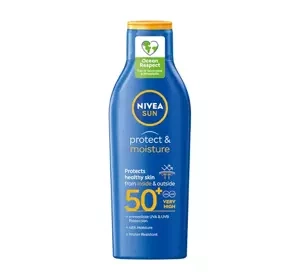 NIVEA SUN Protect & Moisture nawilżający balsam do opalania SPF50 200ml