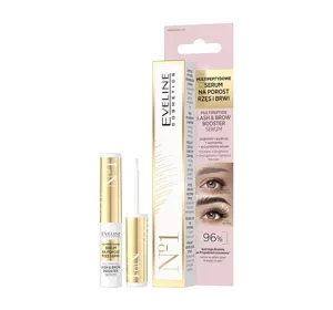 Eveline Cosmetics multipeptydowe serum na porost rzęs i brwi 4 ml