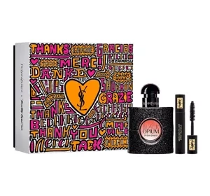 Yves Saint Laurent woda perfumowana spray Black Opium 30 ml + tusz do rzęs Volume Effet Faux Cils 01 High Density Black 2 ml