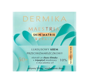 Dermika Maestria Skin Matrix luksusowy krem przeciwzmarszczkowy 50+ na dzień i na noc 50 ml