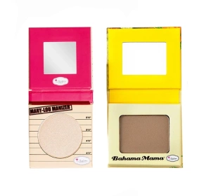 The Balm zestaw kosmetyków do makijażu rozświetlacz Mary-Lou Manizer 2,2 g + bronzer Bahama Mama 2,6 g