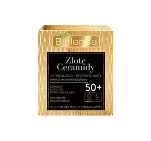 Bielenda Złote Ceramidy liftingująco-regenerujący krem przeciwzmarszczkowy na dzień i na noc 50+ 50 ml