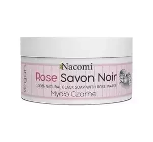 Nacomi mydło 100% naturalne czarne Savon Noir Rose 125 g