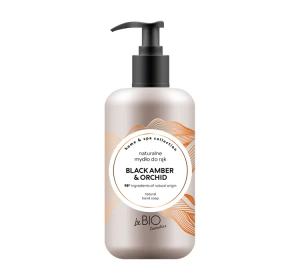 BeBio Home & Spa Collection naturalne mydło do rąk w płynie Black Amber & Orchid 300 ml