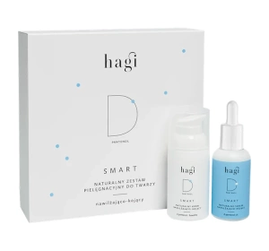 Hagi Smart D zestaw naturalnych kosmetyków do pielęgnacji twarzy krem 30 ml + serum 30 ml