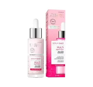 Eveline Cosmetics Serum Shot multipeptydy odmładzające serum do twarzy, szyi i dekoltu 30 ml