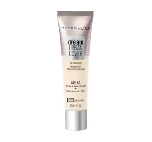 Maybelline Dream Urban Cover podkład do twarzy SPF50 100 Warm Ivory 30 ml
