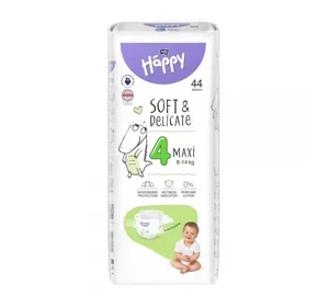 Bella Baby Happy Soft&Delicate 4 Maxi pieluchy 8-14 kg 44 sztuk