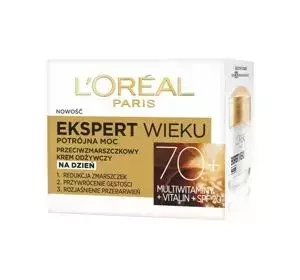 L'Oréal Paris Ekspert Wieku przeciwzmarszczkowy krem odżywczy na dzień 70+ 50 ml