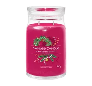 Yankee Candle Signature duża świeca zapachowa Sparkling Winterberry 567 g