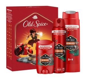 Old Spice Bearglove zestaw prezentowy żel pod prysznic 3w1 250 ml + dezodorant w sztyfcie 50 ml + dezodorant w sprayu 150 ml
