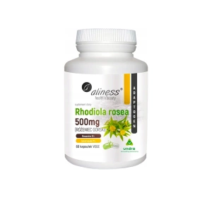 Aliness suplement diety Rhodiola Rosea Różeniec Górski 500 mg 60 kapsułek