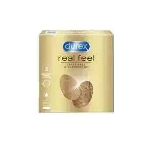 Durex Real Feel nielateksowe prezerwatywy 3 szt