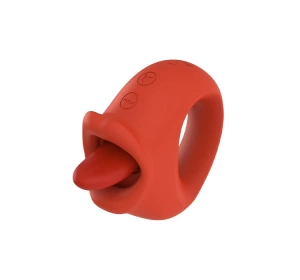 Boss Series stymulator łechtaczki w kształcie ust z językiem