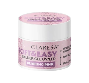 Claresa Soft & Easy żel budujący Blinking Pink 45 g