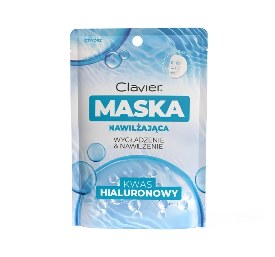 Clavier Wygładzenie & Nawilżenie nawilżająca maska w płachcie z kwasem hialuronowym 25ml