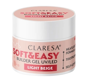 Claresa Soft & Easy żel budujący Light Beige 90 g