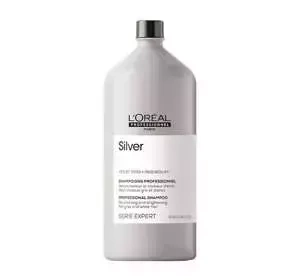 L'Oréal Professionnel Serie Expert Silver neutralizujący szampon do włosów siwych lub mocno rozjaśnionych 1500 ml