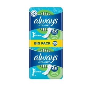 Always Ultra Day podpaski bez skrzydełek 1 Normal 30 sztuk