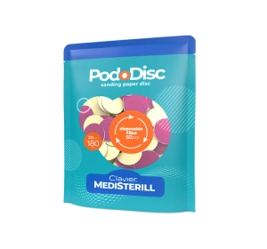 Clavier Medisterill nakładki ścierne do pedicure 180/20 mm Różowe 50 sztuk